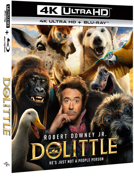 docteur dolittle Blu ray 4K Ultra HD robert downey jr DVD