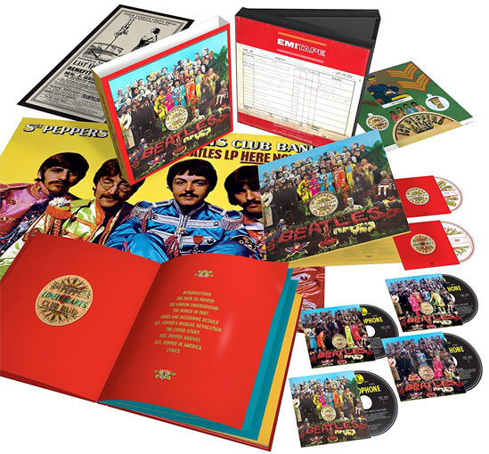 Beatles-Sergent-Peppers-edition-50th-anniversary-Coffret-collector-CD-Vinyle-Bluray-DVD