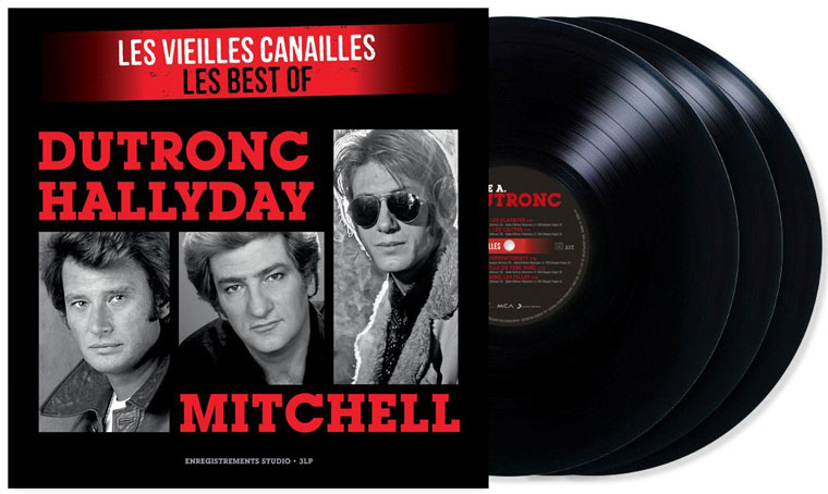 Coffret-CD-Vinyle-LP-Vielles-Canailles-Dutronc-mitchell-Hallyday-2017
