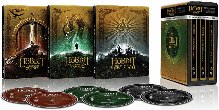 trilogie hobbit Blu ray 4K Ultra HD edition steelbook collector