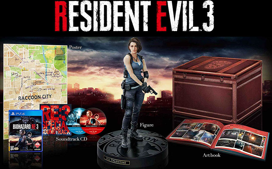 Resident Evil 3 precommande coffret collector editino limitee figurine
