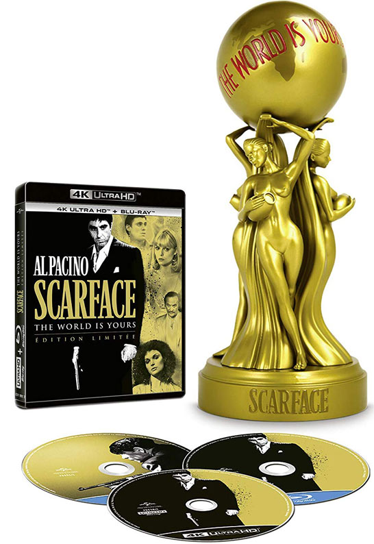 edition limitee scarface Blu ray 4K Ultra HD the world is yours