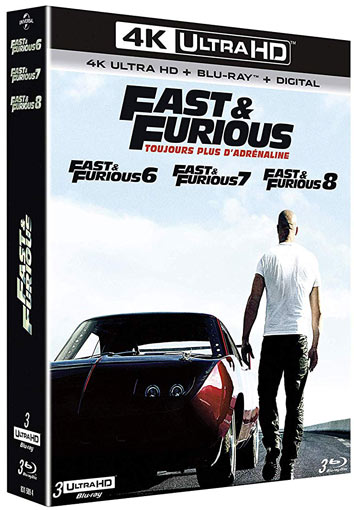 Fast furious coffret Blu ray 4K Ultra HD