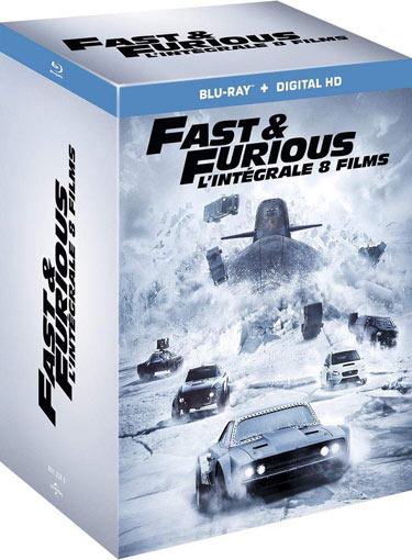 Fast furious integrale coffret Blu ray DVD