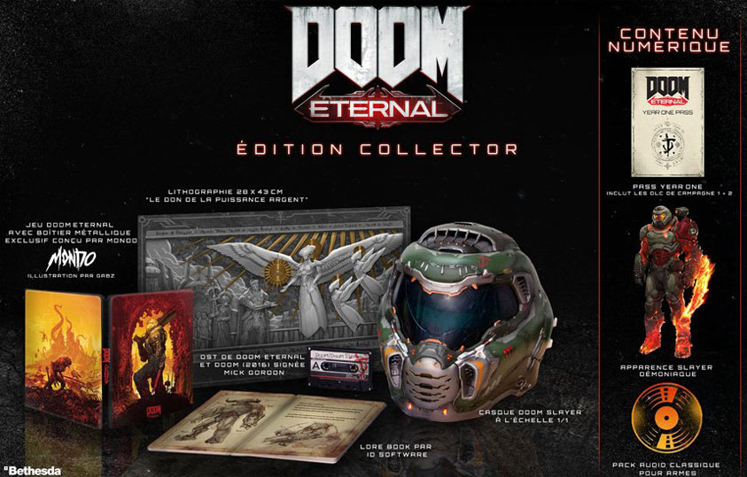 doom Eternal edition collector coffret PS4 Xbox One