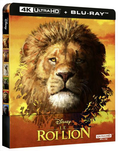 steelbook 4k film roi lion Blu ray Ultra HD