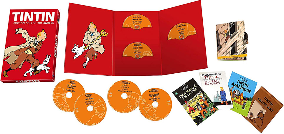 Tintin coffret integrale episode DVD film dessin anime 2020