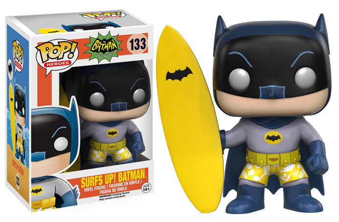 batman surf up figurine funko pop collection
