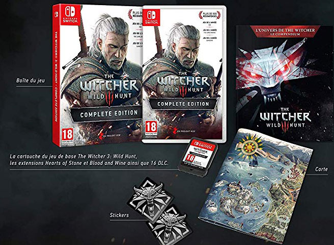 edition collector limitee witcher 3 nintendo switch collection 2019