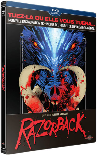 Razorback steelbook 2019 film horreur Blu ray 4K