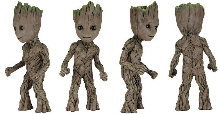 figurine groot taille relle mousse latex neca