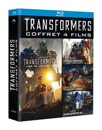 coffret intégrale transformers Quadrilogie Blu-ray et DVD