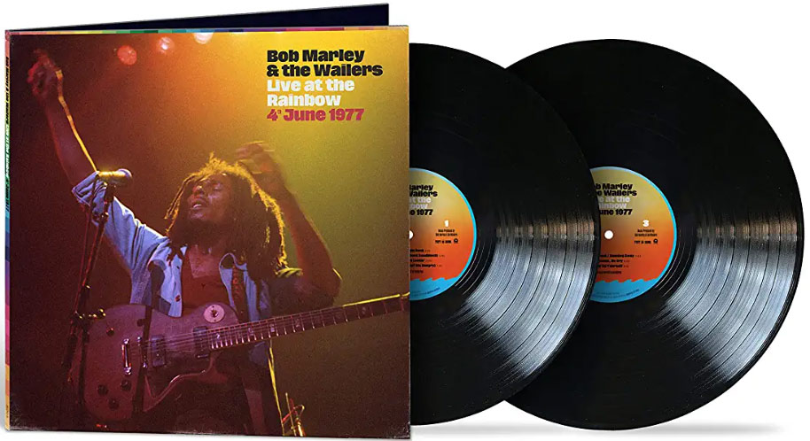 Bob Marley Wailers live rainbow vinyl lp 2lp edition
