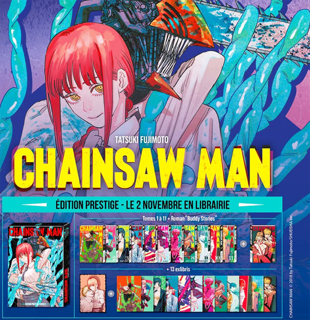 coffret collector integrale manga chainsaw man fr edition prestige edition limitee