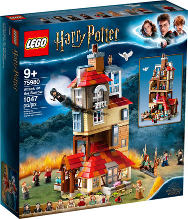 attaque maison Weasley Lego Harry Potter 75980